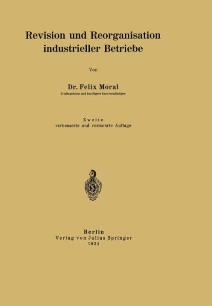 Revision und Reorganisation industrieller Betriebe