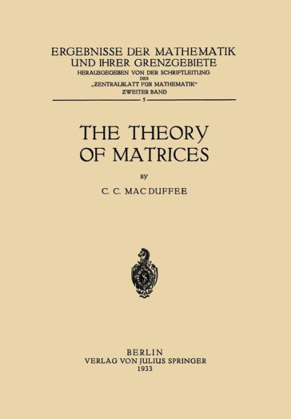 The Theory of Matrices