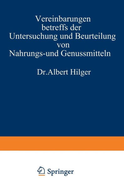 Vereinbarungen betreffs der Untersuchung und Beurteilung von Nahrungs- und Genussmitteln sowie Gebrauchsgegenständen