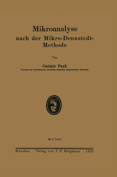 Mikroanalyse nach der Mikro-Dennstedt-Methode