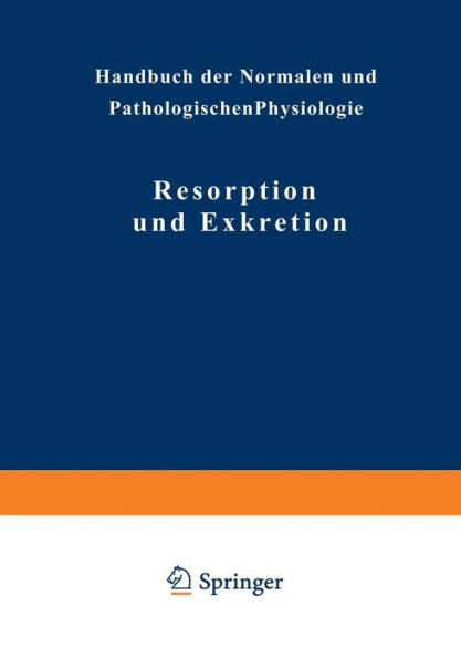 Resorption und Exkretion