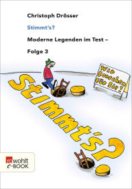 Title: Stimmt's? Moderne Legenden im Test 3, Author: Christoph Drösser