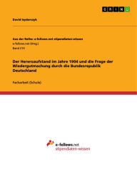Title: Der Hereroaufstand im Jahre 1904 und die Frage der Wiedergutmachung durch die Bundesrepublik Deutschland, Author: David Izydorczyk
