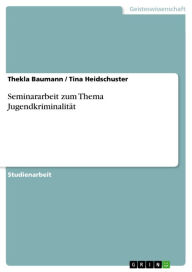 Title: Seminararbeit zum Thema Jugendkriminalität, Author: Thekla Baumann