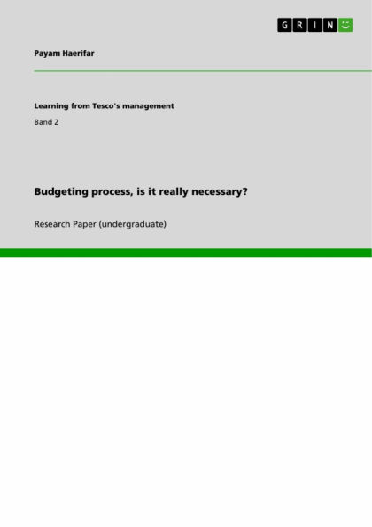 Budgeting process, is it really necessary?