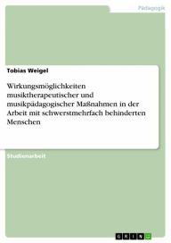Title: Wirkungsmöglichkeiten musiktherapeutischer und musikpädagogischer Maßnahmen in der Arbeit mit schwerstmehrfach behinderten Menschen, Author: Tobias Weigel
