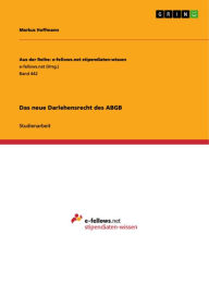 Title: Das neue Darlehensrecht des ABGB, Author: Markus Hoffmann