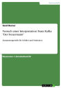 Versuch einer Interpretation: Franz Kafka 'Der Steuermann': Zusammengestellt für Schüler und Studenten