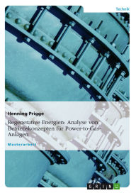 Title: Regenerative Energien: Analyse von Betriebskonzepten für Power-to-Gas-Anlagen, Author: Henning Prigge