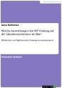 Title: Welche Auswirkungen hat HIT-Training auf die Laktatkonzentration im Blut?: Effektivität von High-Intensity-Training im Ausdauersport, Author: Anna Reithmeir