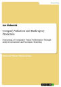 Company Valuation and Bankruptcy Prediction: Forecasting of Companies' Future Performance Through Analyst Assessments and Stochastic Modeling