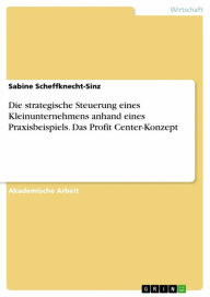 Title: Die strategische Steuerung eines Kleinunternehmens anhand eines Praxisbeispiels. Das Profit Center-Konzept, Author: Sabine Scheffknecht-Sinz