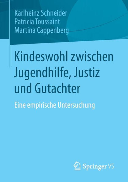 Kindeswohl zwischen Jugendhilfe, Justiz und Gutachter: Eine empirische Untersuchung