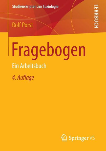 Fragebogen: Ein Arbeitsbuch