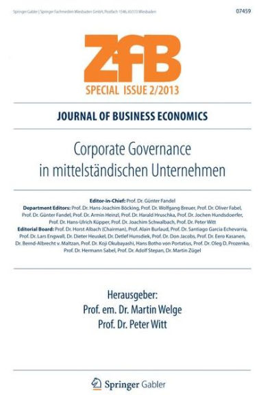Corporate Governance in mittelstï¿½ndischen Unternehmen