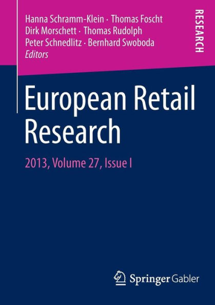 European Retail Research: 2013, Volume 27, Issue I