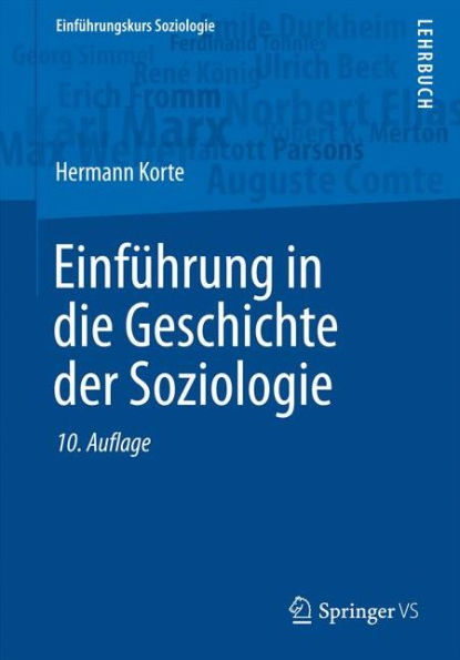 Einfï¿½hrung in die Geschichte der Soziologie