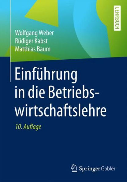 Einführung in die Betriebswirtschaftslehre