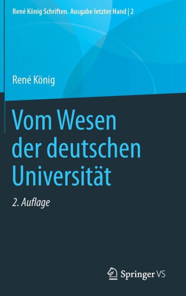 Vom Wesen der deutschen Universität
