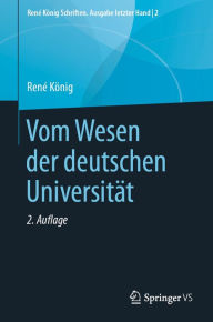 Title: Vom Wesen der deutschen Universität, Author: René König