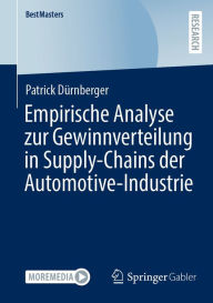 Title: Empirische Analyse zur Gewinnverteilung in Supply-Chains der Automotive-Industrie, Author: Patrick Dürnberger