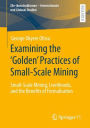Examining the 'Golden' Practices of Small-Scale Mining: Small-Scale Mining, Livelihoods, and the Benefits of Formalisation