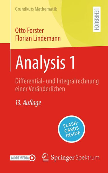 Analysis 1: Differential- und Integralrechnung einer Veränderlichen