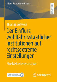 Title: Der Einfluss wohlfahrtsstaatlicher Institutionen auf rechtsextreme Einstellungen: Eine Mehrebenenanalyse, Author: Thomas Bollwein