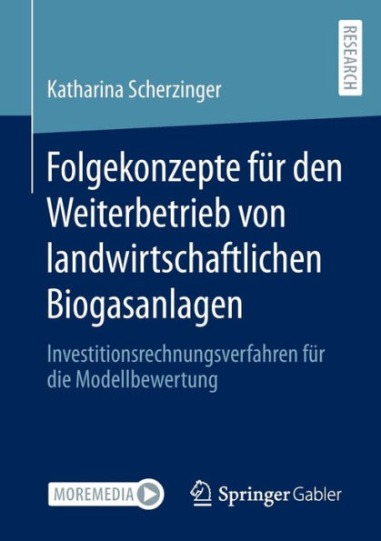 Folgekonzepte für den Weiterbetrieb von landwirtschaftlichen Biogasanlagen: Investitionsrechnungsverfahren die Modellbewertung