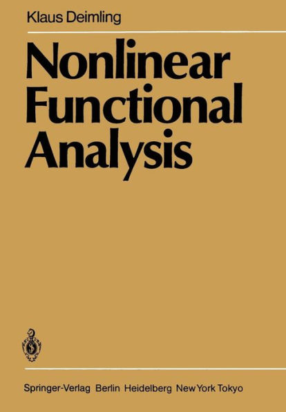 Nonlinear Functional Analysis