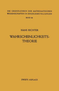 Title: Wahrscheinlichkeitstheorie, Author: Hans Richter