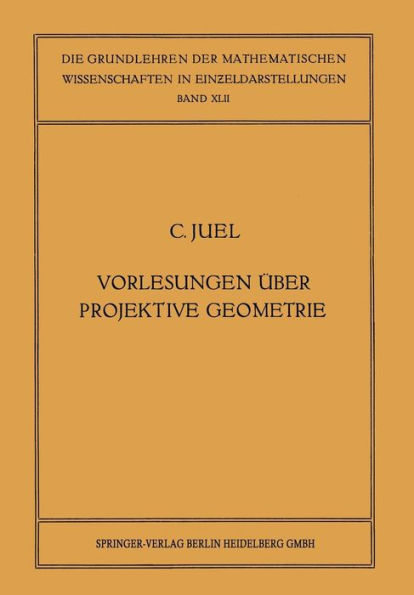 Vorlesungen ï¿½ber Projektive Geometrie: Mit besonderer Berï¿½cksichtigung der v. Staudtschen Imaginï¿½rtheorie