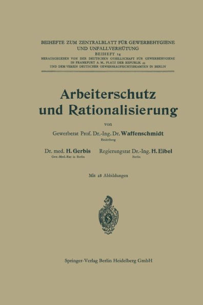 Arbeiterschutz und Rationalisierung