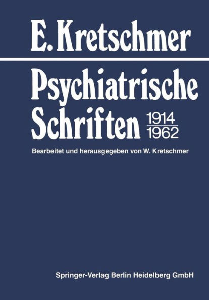 Psychiatrische Schriften 1914-1962