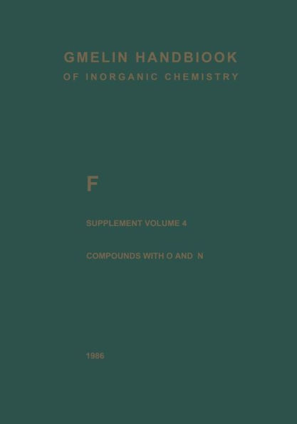 F Fluorine: Compounds with Oxygen and Nitrogen