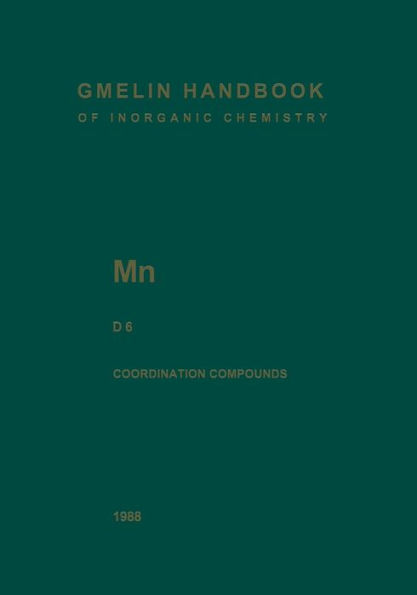 Mn Manganese: Coordination Compounds 6