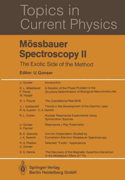 Mï¿½ssbauer Spectroscopy II: The Exotic Side of the Method