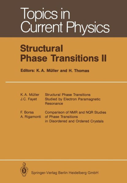 Structural Phase Transitions II