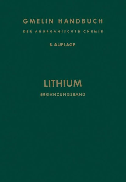 Lithium: Ergänzungsband