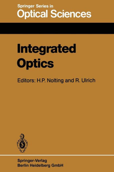 Integrated Optics: Proceedings of the Third European Conference, ECIO'85, Berlin, Germany, May 6-8, 1985