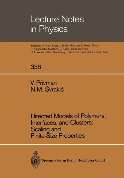 Directed Models of Polymers, Interfaces, and Clusters: Scaling and Finite-Size Properties