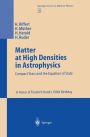 Matter at High Densities in Astrophysics: Compact Stars and the Equation of State