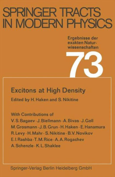 Excitons at High Density