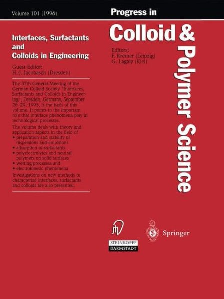 Interfaces, Surfactants and Colloids in Engineering