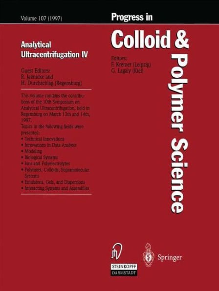 Analytical Ultracentrifugation IV