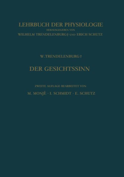 Der Gesichtssinn Grundzï¿½ge der Physiologischen Optik