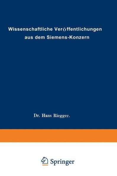 Wissenschaftliche Verï¿½ffentlichungen aus dem Siemens-Konzern