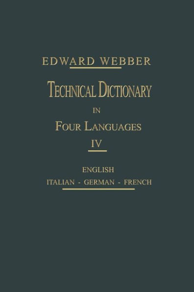 Technical Dictionary: Four Languages