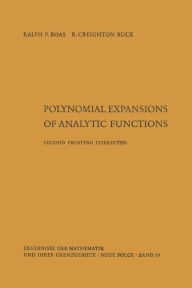 Title: Polynomial expansions of analytic functions, Author: Ralph P. Boas