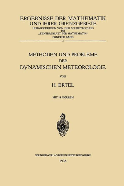 Methoden und Probleme der Dynamischen Meteorologie